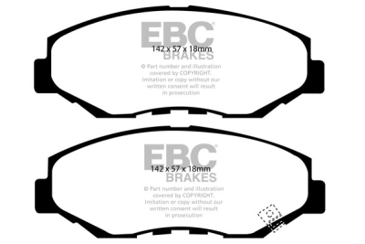 EBC Greenstuff | brzdové destičky přední DP21655