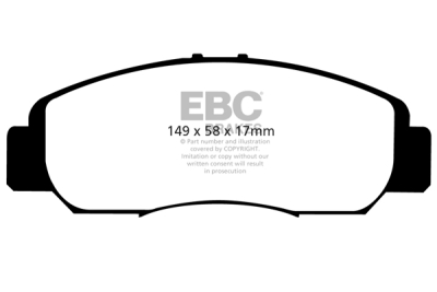 EBC Greenstuff | brzdové destičky přední DP21669