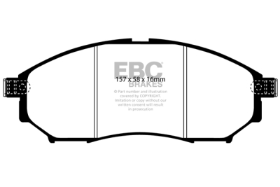 EBC Greenstuff | brzdové destičky přední DP21671