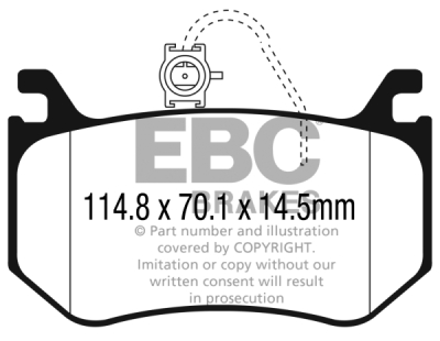 EBC Yellowstuff | brzdové destičky zadní DP42326R