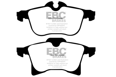 EBC Greenstuff | brzdové destičky přední DP21520