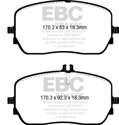 EBC Yellowstuff | brzdové destičky přední  DP42396R
