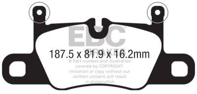 EBC Yellowstuff | brzdové destičky zadní DP42371R
