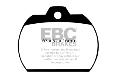 EBC sada brzd PD13KR | destičky Yellowstuff & koutouče TurboGroove zadní PD13KR150