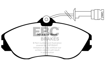 EBC Yellowstuff | brzdové destičky přední  DP4711R