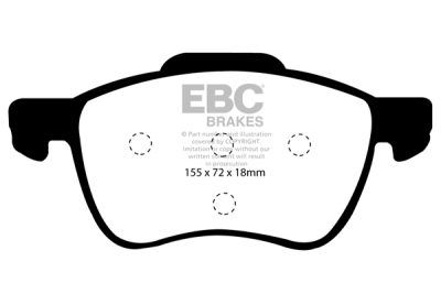 EBC Greenstuff | brzdové destičky přední DP21229