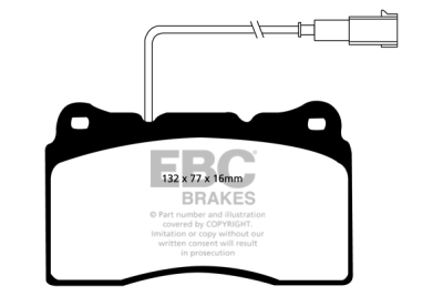 EBC Greenstuff | brzdové destičky přední DP21536