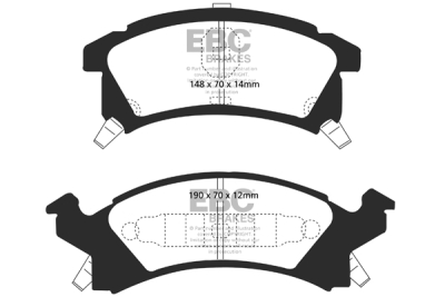 EBC Greenstuff | brzdové destičky přední DP21175