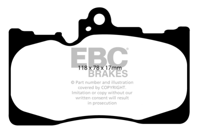 EBC Redstuff | brzdové destičky přední  DP31589C