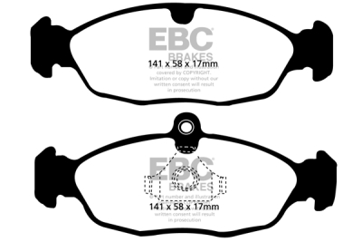 EBC sada brzd PD02KR | destičky Redstuff & kotouče Standard zadní PD02KR013