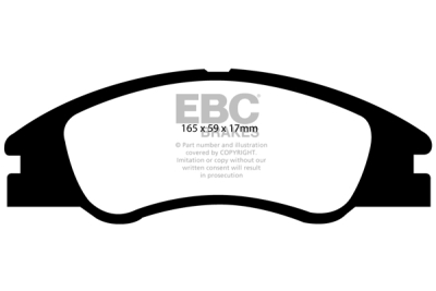 EBC Greenstuff | brzdové destičky přední DP21568