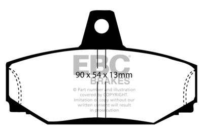 EBC sada brzd PD01KR | destičky Greenstuff & kotouče Standard zadní PD01KR805
