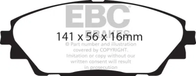 EBC sada brzd PD01KF | destičky Greenstuff & kotouče Standard přední PD01KF862