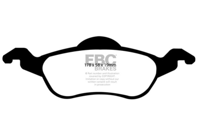 EBC Greenstuff | brzdové destičky přední DP21185