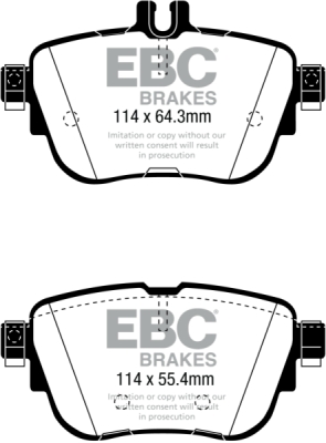 EBC sada brzd PD02KR | destičky Redstuff & kotouče Standard zadní PD02KR543