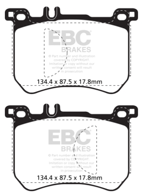 EBC Greenstuff | brzdové destičky přední DP22179