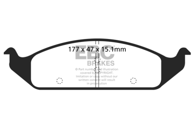 EBC Greenstuff | brzdové destičky přední DP21251
