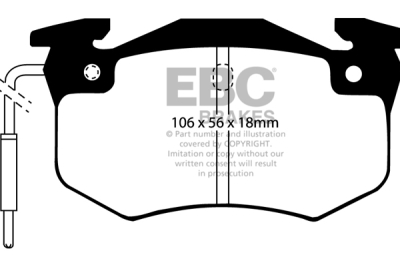 EBC Greenstuff | brzdové destičky zadní DP2458
