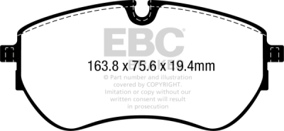 EBC Yellowstuff | brzdové destičky přední  DP42377R