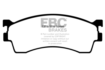 EBC Greenstuff | brzdové destičky přední DP21409