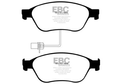 EBC Redstuff | brzdové destičky přední  DP31535C