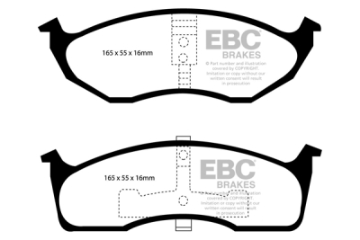 EBC sada brzd PD03KF | destičky Yellowstuff & kotouče Standard přední PD03KF331