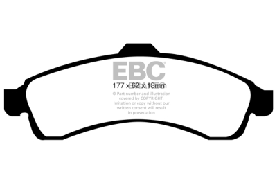 EBC sada brzd PD03KF | destičky Yellowstuff & kotouče Standard přední PD03KF313