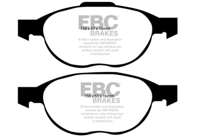 EBC sada brzd PD16KF | destičky Greenstuff & kotouče BSD přední PD16KF036