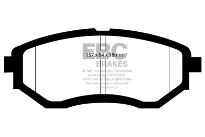 EBC Redstuff | brzdové destičky přední  DP31583C
