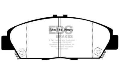 EBC sada brzd PD01KF | destičky Greenstuff & kotouče Standard přední PD01KF619