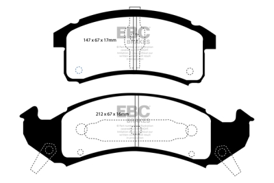 EBC sada brzd PD01KF | destičky Greenstuff & kotouče Standard přední PD01KF248
