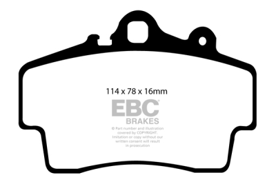 EBC Greenstuff | brzdové destičky přední DP21207