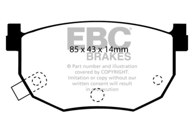 EBC Redstuff | brzdové destičky zadní DP3528C