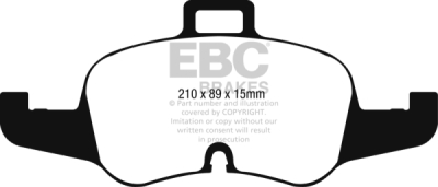 EBC Redstuff | brzdové destičky přední DP32256C
