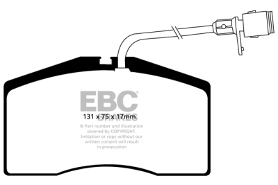 EBC sada brzd PD07KF | destičky Redstuff & kotouče Ultimax přední PD07KF041