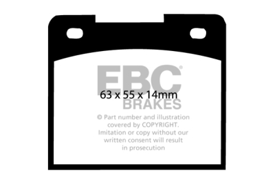 EBC sada brzd PD04KF | destičky Bluestuff & kotouče Standard přední PD04KF178