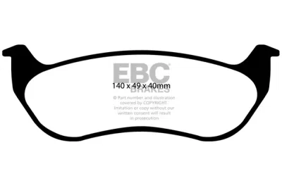 EBC sada brzd PD13KR | destičky Yellowstuff & koutouče TurboGroove zadní PD13KR456