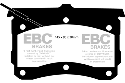 EBC sada brzd PD13KF | destičky Yellowstuff & kotouče TurboGroove přední PD13KF299