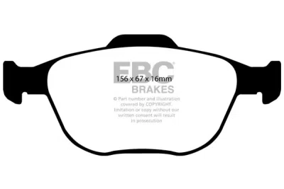 EBC sada brzd PD13KF | destičky Yellowstuff & kotouče TurboGroove přední PD13KF305