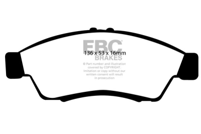 EBC Greenstuff | brzdové destičky přední DP21390