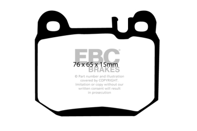 EBC Yellowstuff | brzdové destičky zadní DP41395R