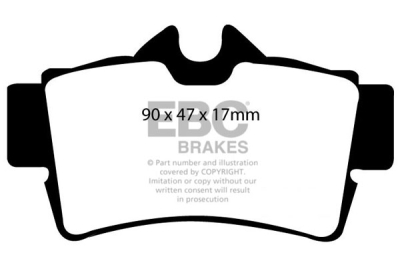 EBC sada brzd PD02KR | destičky Redstuff & kotouče Standard zadní PD02KR184