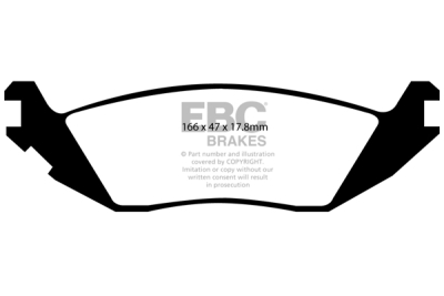 EBC sada brzd PD13KR | destičky Yellowstuff & koutouče TurboGroove zadní PD13KR171