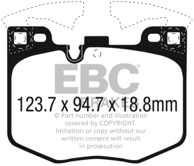 EBC sada brzd PD01KF | destičky Greenstuff & kotouče Standard přední PD01KF1739