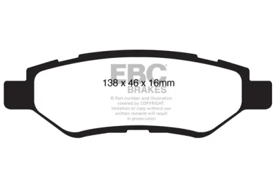 EBC sada brzd PD02KR | destičky Redstuff & kotouče Standard zadní PD02KR123