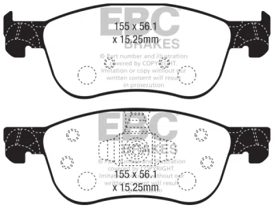EBC sada brzd PD13KF | destičky Yellowstuff & kotouče TurboGroove přední PD13KF901