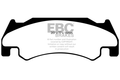 EBC Yellowstuff | brzdové destičky přední DP41739R