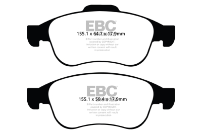 EBC sada brzd PD06KF | destičky Greenstuff & kotouče Ultimax přední PD06KF195