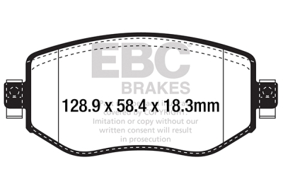 EBC sada brzd PD01KF | destičky Greenstuff & kotouče Standard přední PD01KF1745