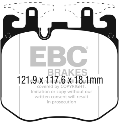 EBC sada brzd PD01KF | destičky Greenstuff & kotouče Standard přední PD01KF1741
